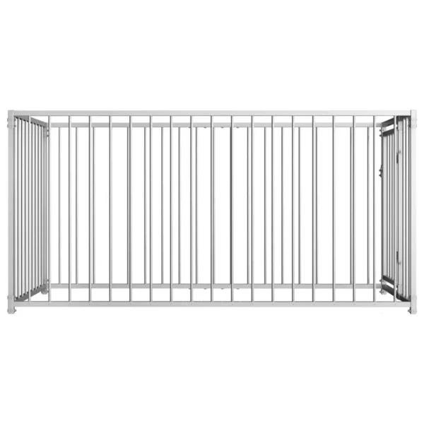 vidaXL Outdoor Dog Kennel 39.4"x78.7"x39.4" - Image 3