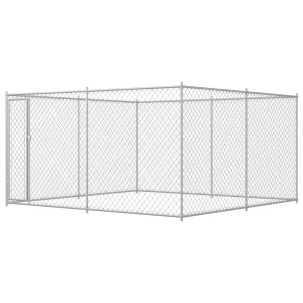 vidaXL Outdoor Dog Kennel 150.8" x 150.8" x 72.8"