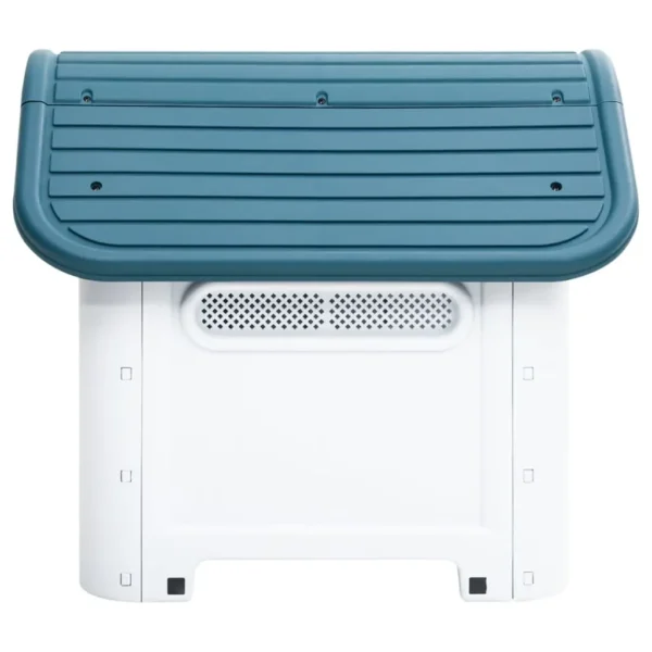 vidaXL Dog House Blue 23.2"x29.5"x26" Polypropylene - Image 3