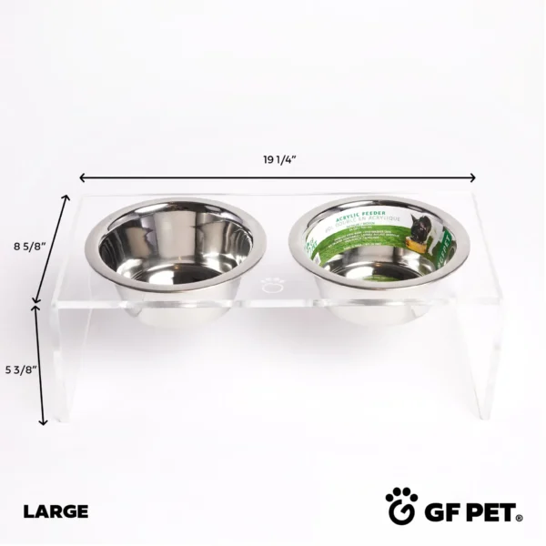 Acrylic Double Feeder - Clear - Image 7