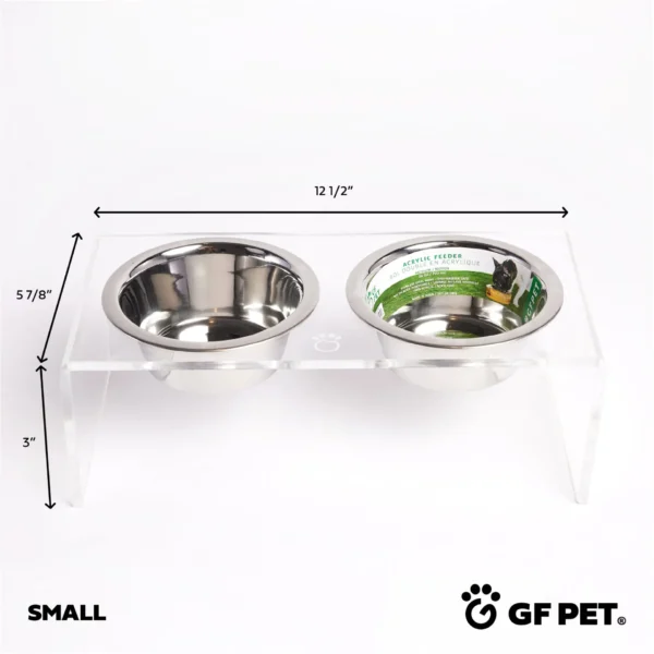 Acrylic Double Feeder - Clear - Image 5