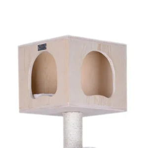 Armarkat Real Wood Premium Scots Pine 85-Inch Cat Tree with Five Levels, Two Condos