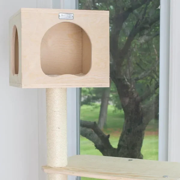 Armarkat Real Wood Premium Scots Pine 85-Inch Cat Tree with Five Levels, Two Condos - Image 3